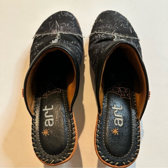 Art Company Sabots Art Amsterdam 311 Leather Heeled Clog Sandals Size EU 41 - Picture 8 of 11